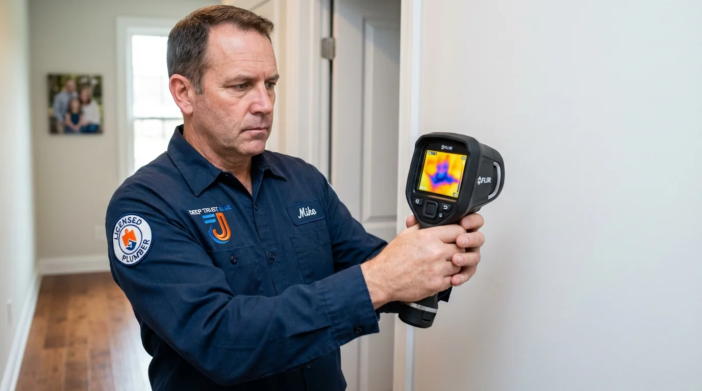 Thermal imaging leak detection by Johns Plumbing LLC in Brookville